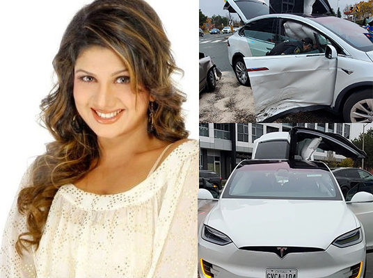 Rambha Car Accident : నటి రంభ కారు యాక్సిడెంట్.. తృటిలో తప్పిన ప్రమాదం..