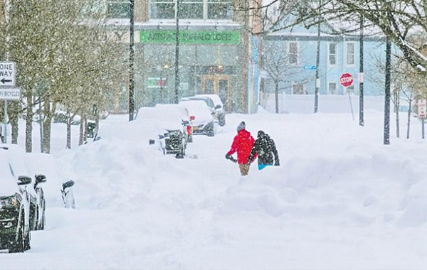 Snow Storm : అమెరికాలో మంచు విలయం.. పొంచిఉన్న వరద ముప్పు..