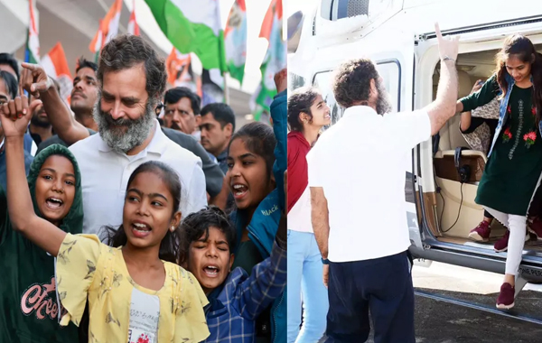 Rahul Gandhi : మాట నిలబెట్టుకున్న రాహుల్.. విద్యార్థుల హెలికాప్టర్ టూర్..