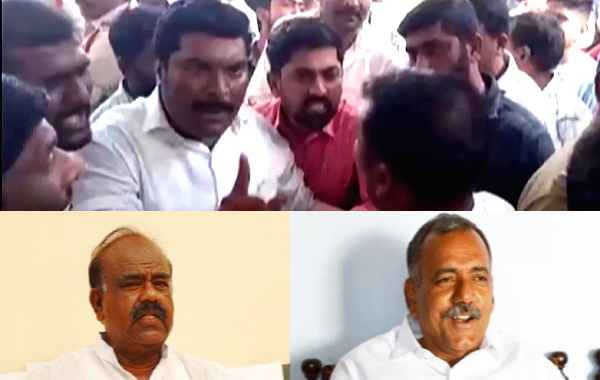 bhupalpally BRS Fighting : భూపాలపల్లి బీఆర్ఎస్ లో డిష్యూం.. డిష్యూం