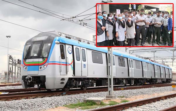 Hyderabad Metro : హైదరాబాద్ మెట్రో ఉద్యోగులు సమ్మెబాట?.. ఎందుకంటే..?