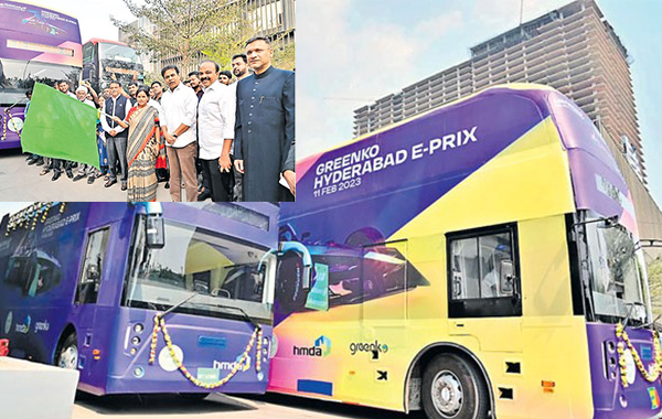 Double Decker Buses : హైదరాబాద్ రోడ్లపై డబుల్‌ డెకర్‌ బస్సులు రయ్ .. రయ్..