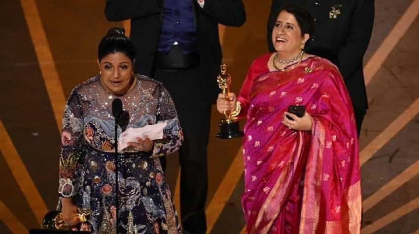 Oscars 2023: ఆస్కార్ వేదికపై ది ఎలిఫెంట్ విస్పరర్స్ అదరహో