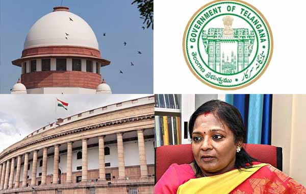 Supremecourt : తెలంగాణలో బిల్లులు పెండింగ్.. కేంద్రానికి సుప్రీంకోర్టు నోటీసులు..