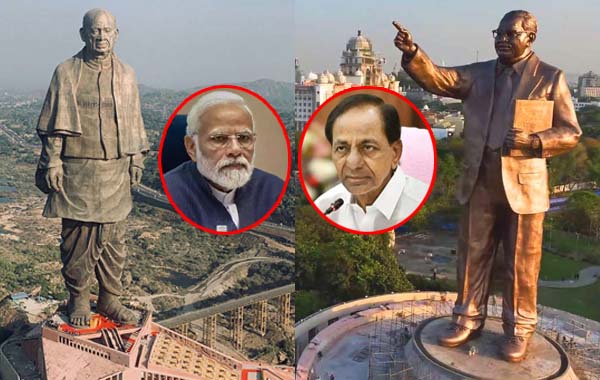 Modi vs KCR: పటేల్ వర్సెస్ అంబేద్కర్.. మోదీ-కేసీఆర్ ‘స్టాట్యూ వార్’.. తగ్గేదేలే