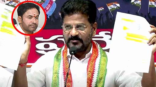 Revanth Reddy: కిషన్‌రెడ్డి ఊర్లో 1000 కోట్ల భూదందా.. ధరణి బాగోతం బయటపెట్టిన రేవంత్‌రెడ్డి..