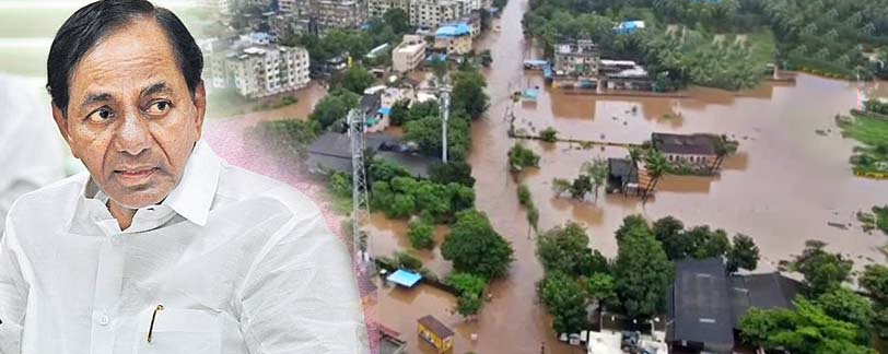 cm kcr telangana rains