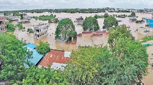 Heavy rains in Telangana