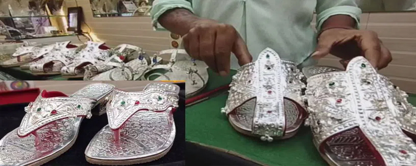 Silver Wedding chappal