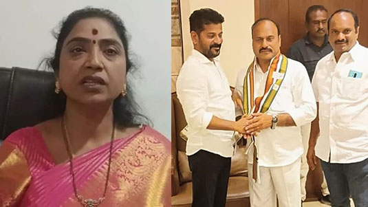 BRS MLA Rekha naik news : బీఆర్ఎస్ కు షాక్.. కాంగ్రెస్ లో చేరిన ఎమ్మెల్యే భర్త..