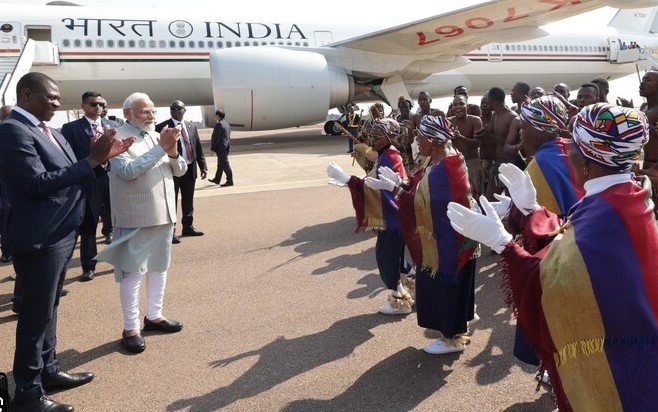 PM Modi south africa visit : దక్షిణాఫ్రికాకు ప్రధాని మోదీ.. గ్రాండ్ వెల్‌కమ్..