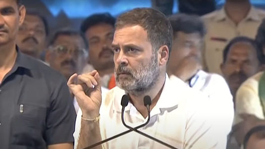 Rahul Gandhi speech : ఆ హామీలన్నీ అమలు చేస్తాం..  కొల్లాపూర్ సభలో రాహుల్ భరోసా..