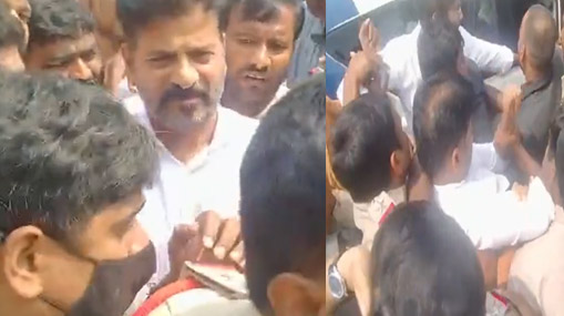 Revanth Reddy : గన్ పార్క్ వద్ద ఉద్రిక్తత.. రేవంత్-పోలీసులకు మధ్య వాగ్వాదం