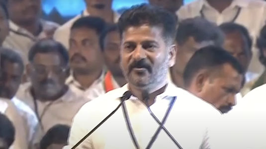 Revanth Reddy latest speech :  కొల్లాపూర్ లో పాలమూరు ప్రజాభేరి..  6 గ్యారంటీలే గెలిపిస్తాయని రేవంత్ ధీమా..