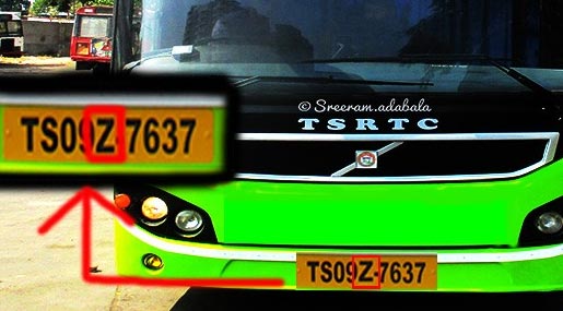 RTC Number Plate : ఆర్టీసీ బస్సు నంబరు ప్లేట్‌లో Z ఎందుకుంటుంది?