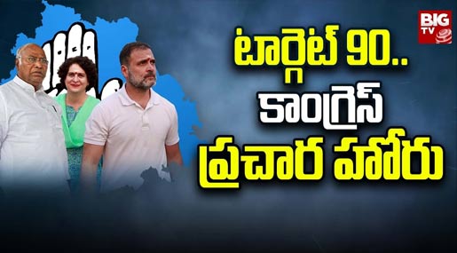 Congress Target : టార్గెట్ 90.. కాంగ్రెస్ ప్రచార హోరు