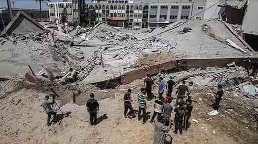 Israel bomb Hospital : గాజాలో ఆస్పత్రులు, పాఠశాలపై బాంబు దాడులు.. 22 మంది మృతి