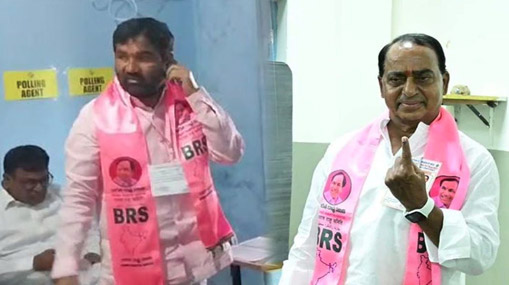 Election Code Break: ఎన్నికల కోడ్ ఉల్లంఘన.. పార్టీ కండువాలతో పోలింగ్ సెంటర్లలోకి నేతలు