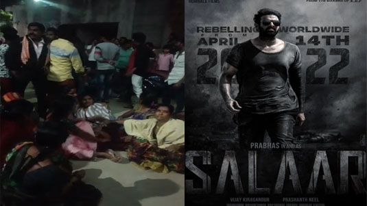 Salaar Movie : సలార్ సెలబ్రేషన్స్ లో విషాదం.. ఫ్లెక్సీ కడుతూ అభిమాని మృతి