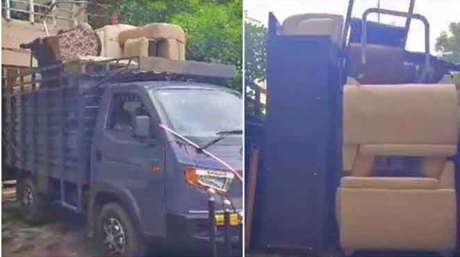 Office Furniture Robbery | ప్రజల సొమ్ముతో కొన్న ఫర్నిచర్ దోపిడీ.. మంత్రి ఆఫీస్ నుంచి తరలింపు