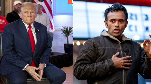 Trump vs Vivek : అవినీతిపరుడు, ఆర్థిక నేరగాడు.. వివేక్‌పై ట్రంప్‌ విమర్శలు..