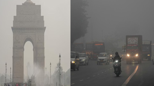 Delhi : ఢిల్లిని కమ్మేసిన పొగమంచు.. విమాన రాకపోకలపై ఎఫెక్ట్..