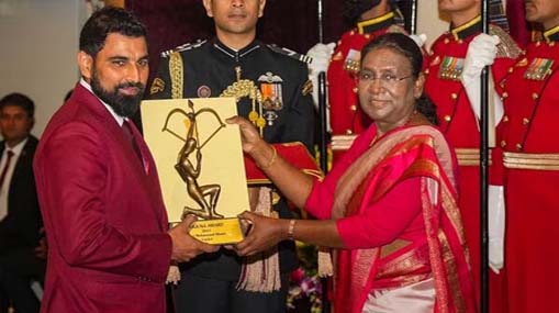 National Sports Awards :  అర్జున అవార్డ్ అందుకున్న షమి.. సాత్విక్‌ – చిరాగ్‌ జోడికి ఖేల్‌రత్న..