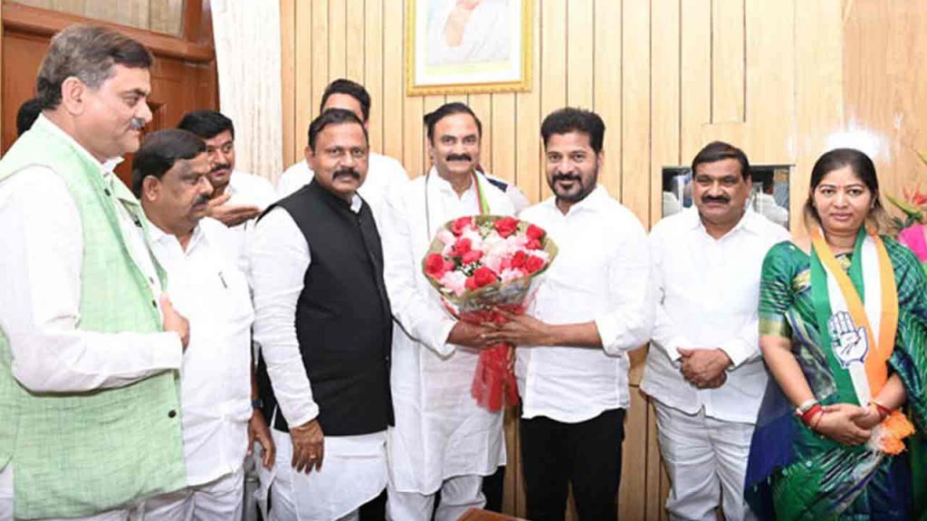 kancharla chandrasekhar reddy joins congress