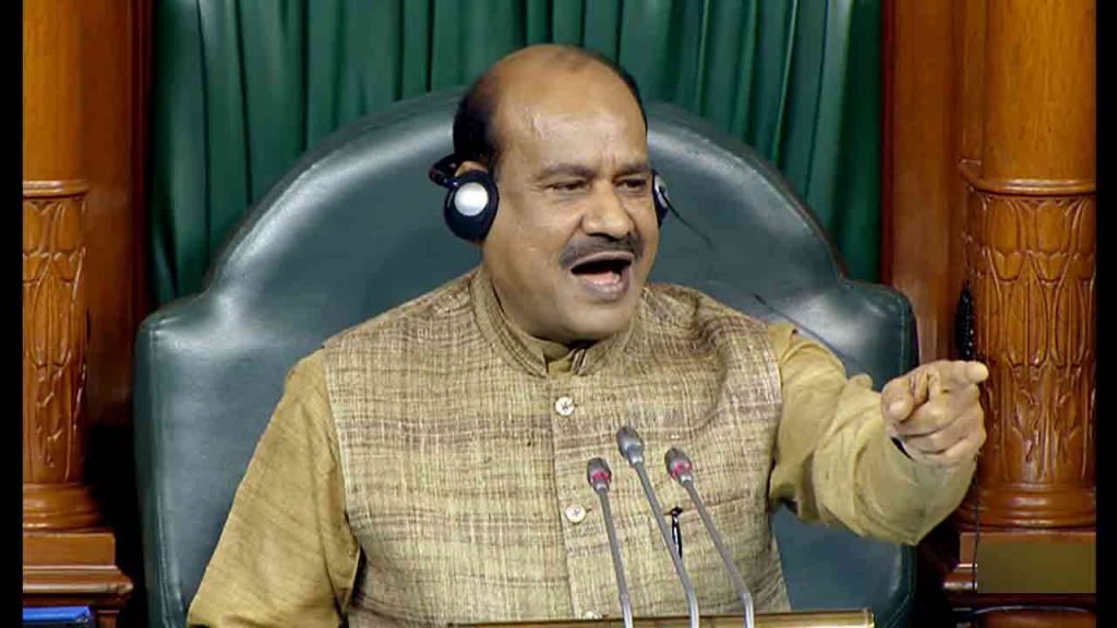 Speaker Om Birla warned