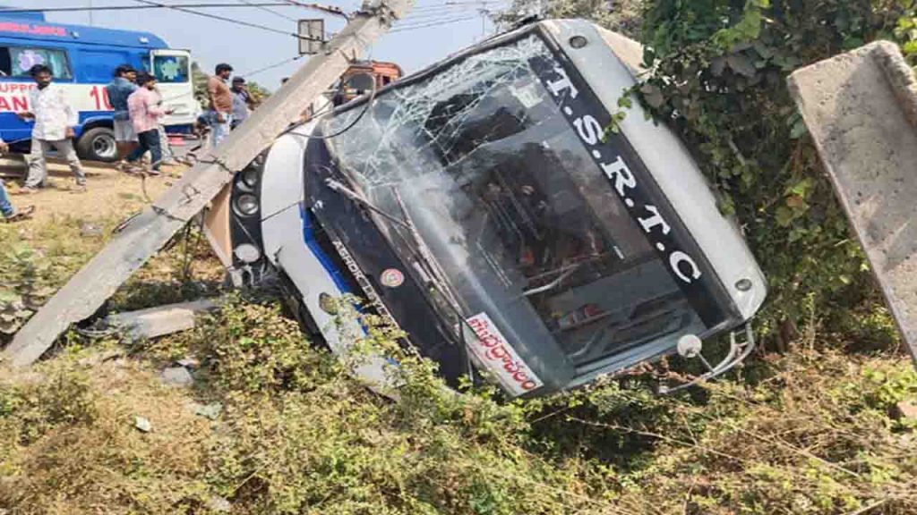 Bus Accident Near Kakinada