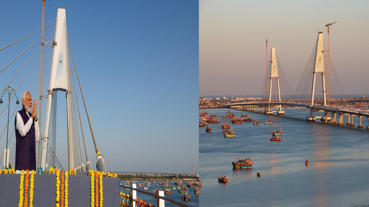 PM Modi inaugurates India's longest cable-stayed Sudarshan Setu bridge in Dwarka