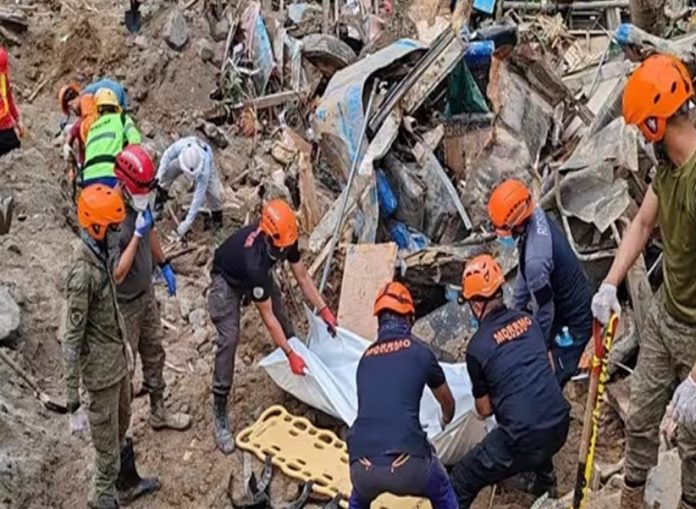 landslide in philippines 54 dead