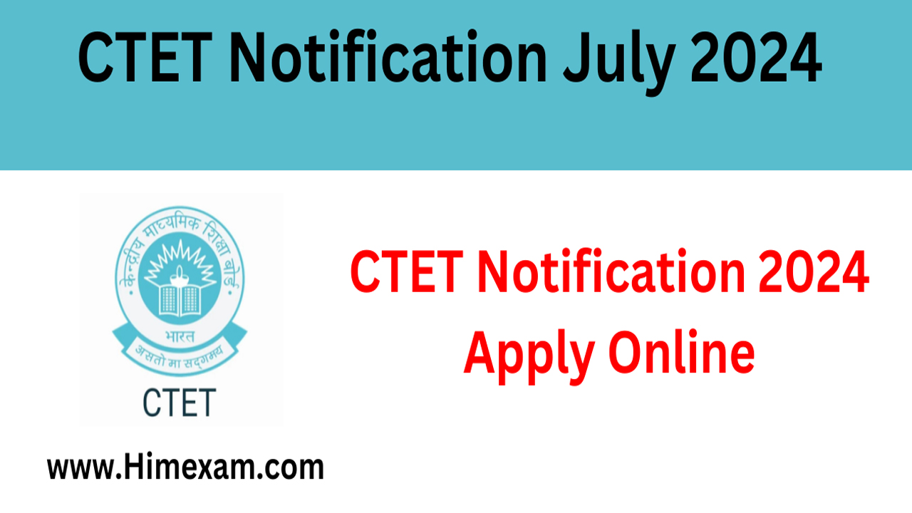 CTET Notification 2024 latest news