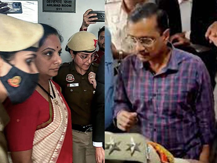 ED investigate both kavitha and kejriwal in custody