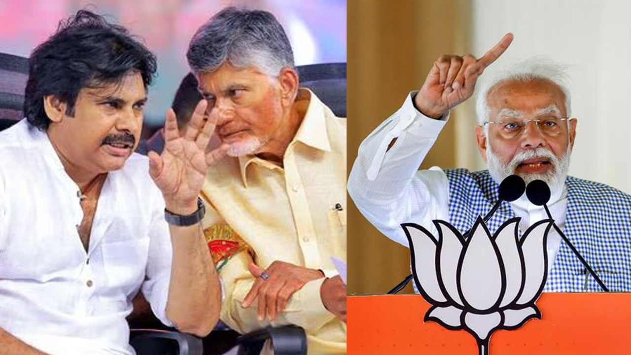 Modi Attends Janasena - TDP Sabha in Chilakaluripeta