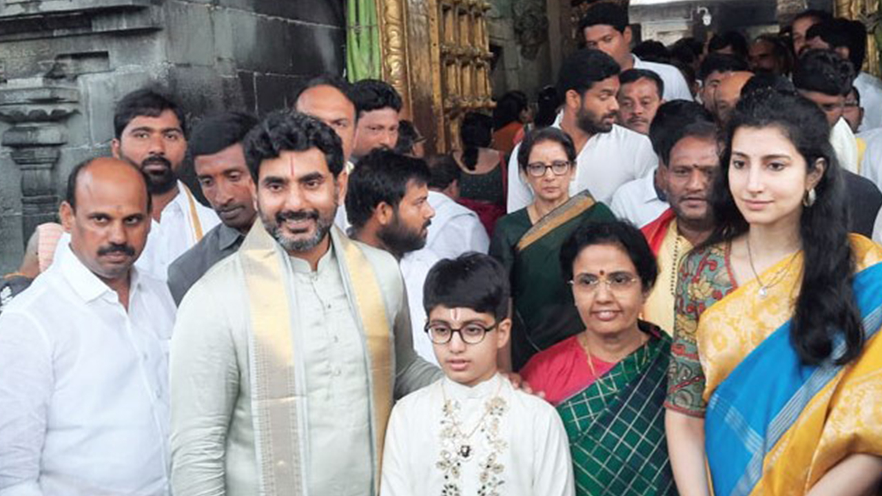 Nara Family In Tirumala