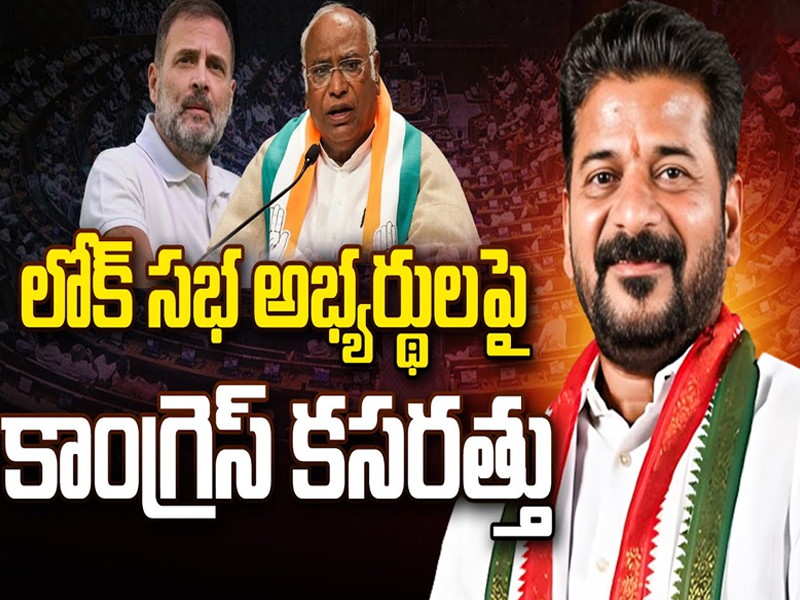 Congress exercise on Lok Sabha candidates | లోక్ సభ అభ్యర్థుల పై కాంగ్రెస్ కసరత్తు