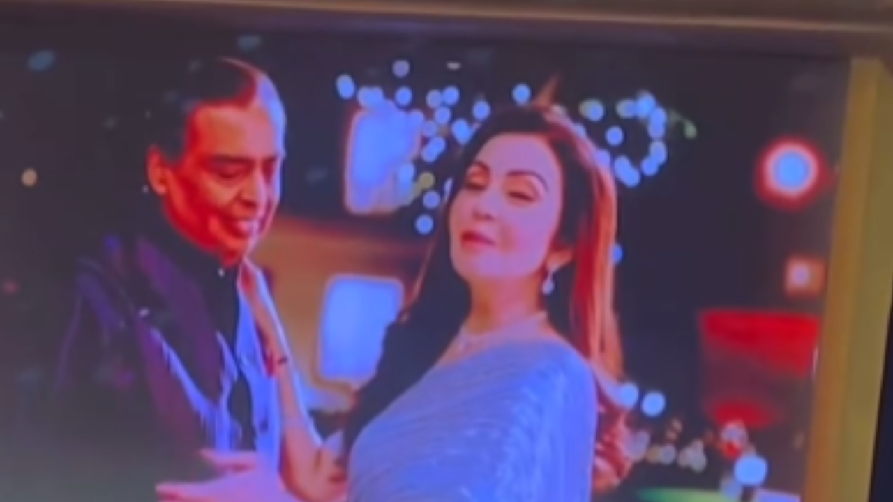 Video of Ambani couple dancing, going viral