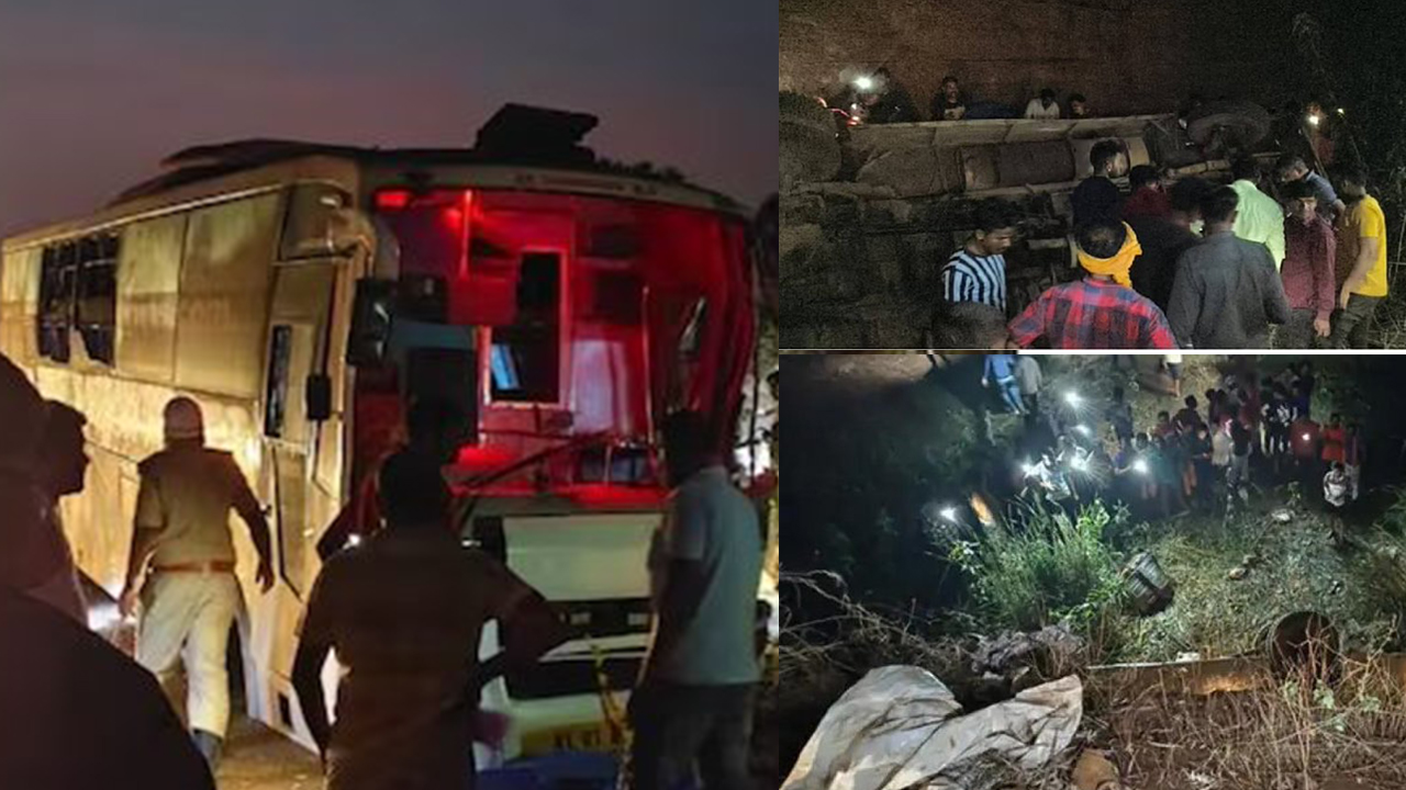 Chhattisgarh Bus Accident, falls into ditch in Durg 12 people dead 