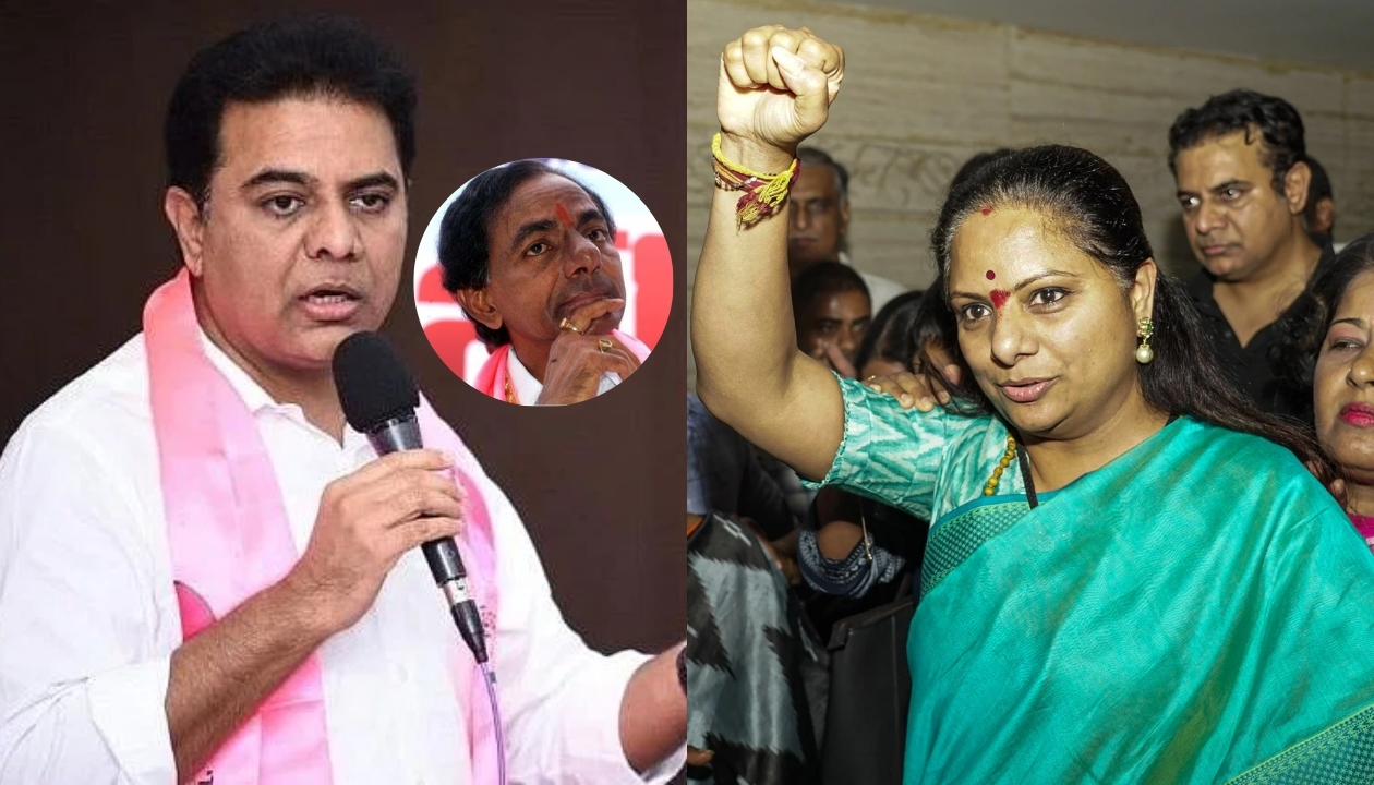 MLC Kavitha meets KTR: డిల్లీలో చెల్లితో అన్న ములాఖత్.. తండ్రికి ఏమైందో మరి..?