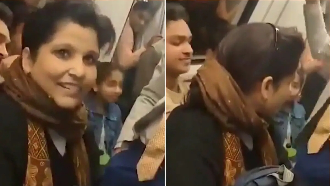 Woman Sitting on a Men in Delhi Metro: కలికాలం అంటే ఇదేనేమో.. ఢిల్లీ మెట్రోలో.. యువకుడి ఒళ్లో కూర్చున్న మహిళ.. వైరల్ వీడియో!