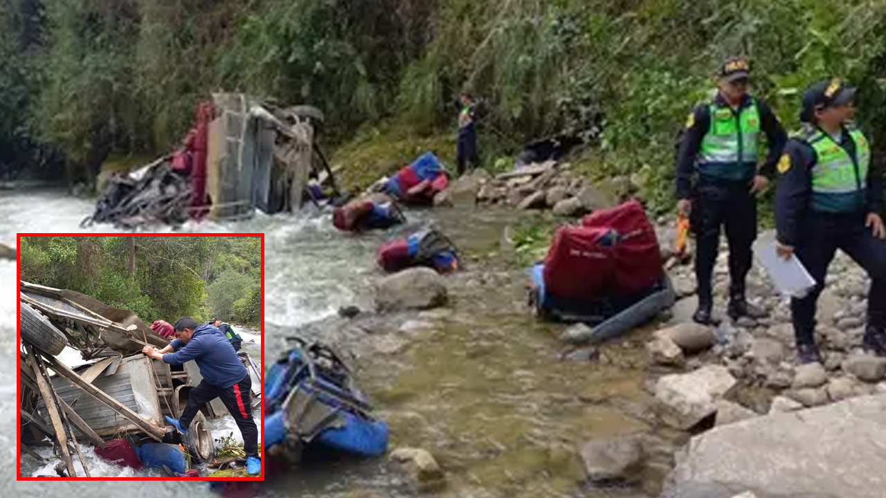 Bus Plunges into Ravine : లోయలో పడిన బస్సు.. 25 మంది మృతి