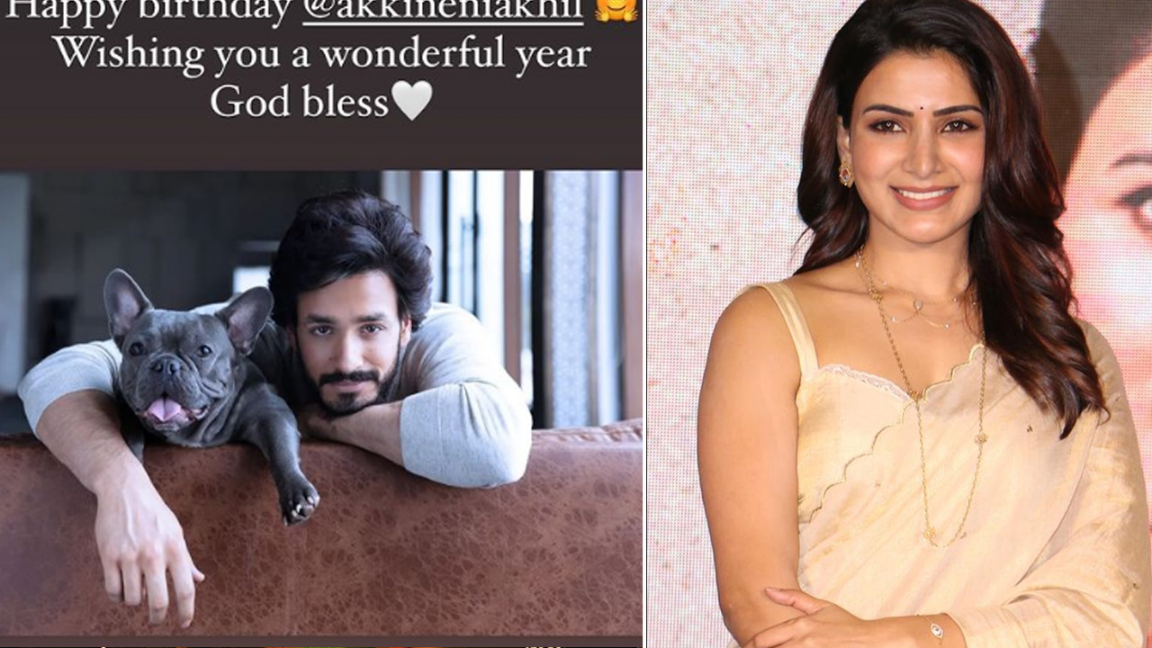 Samantha Wishes to Akhil Akkineni