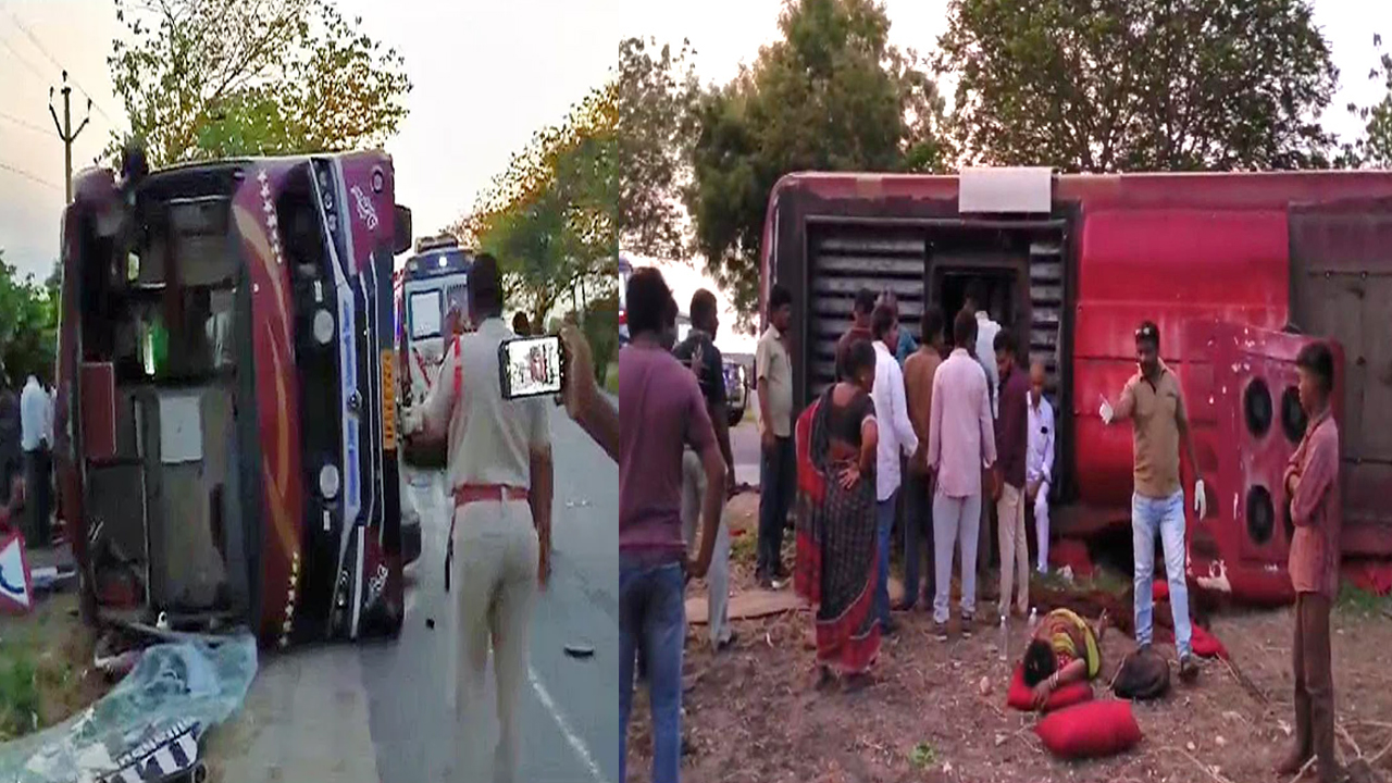 Travels Bus Accidents: తెలుగు రాష్ట్రాల్లో  ట్రావెల్స్ బస్సులు బోల్తా.. పలువురు మృతి