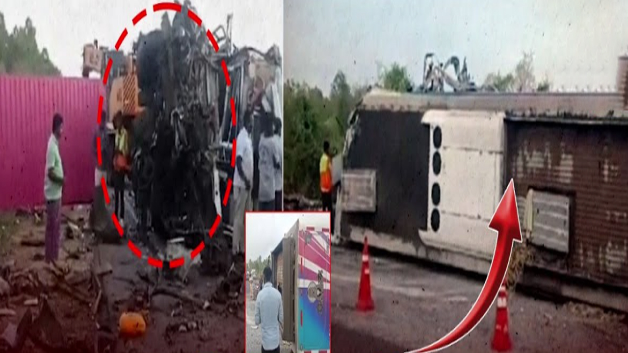 Nellore Bus Accident: నెల్లూరులో జిల్లాలో ఘోర రోడ్డు ప్రమాదం.. స్పాట్ లోనే!!