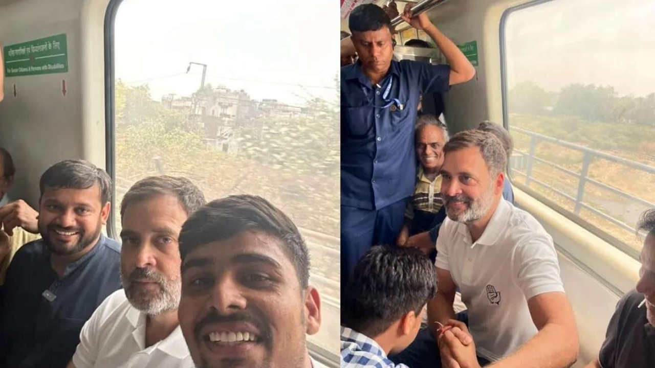 Rahul Gandhi in Delhi Metro: లోక్ సభ ఎన్నికల ప్రచారం.. ఢిల్లీ మెట్రోలో రాహుల్ గాంధీ ప్రయాణం..