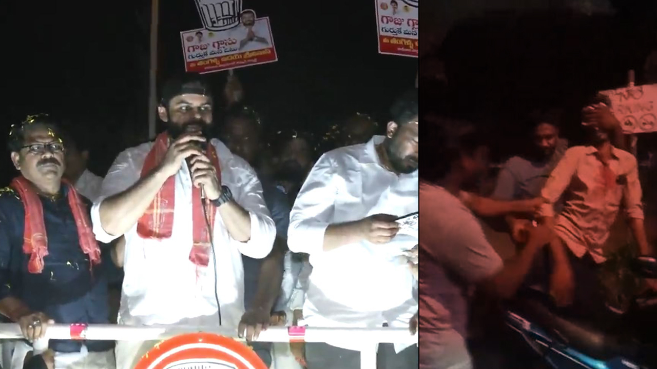 Stone attack on Sai dharam tej campaign: ఏపీలో వైసీపీ రాళ్ల దాడులు,  సాయి ధరమ్‌తేజ్ ప్రచారంలో..  గాయపడిన జనసేన కార్యకర్త