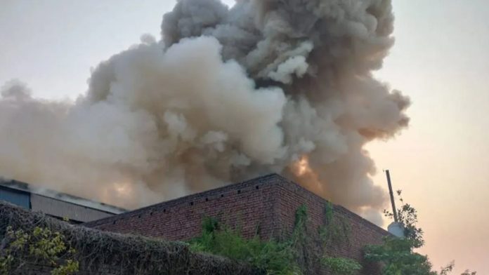 Fire Accident in Iron Factory
