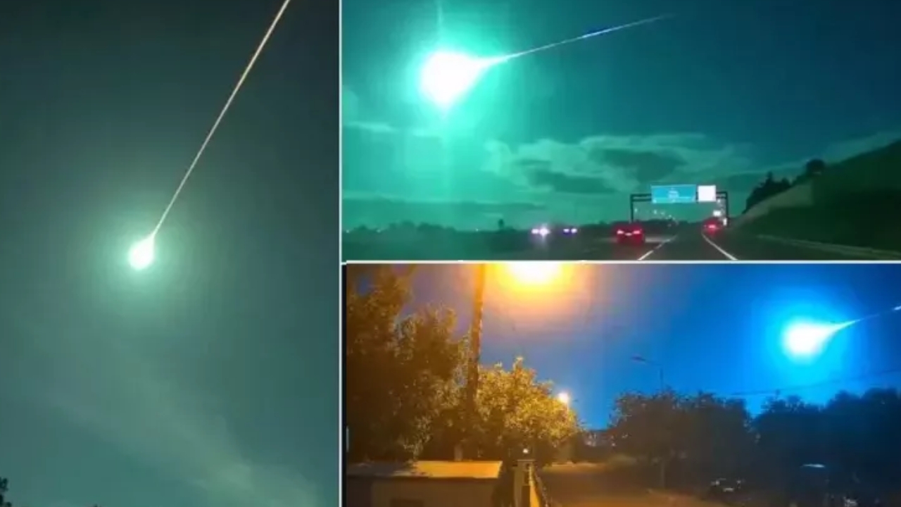 Blue Meteor in Sky: ఆకాశంలో అద్భుతం.. భూమిపైకి దూసుకొచ్చిన ఉల్క!