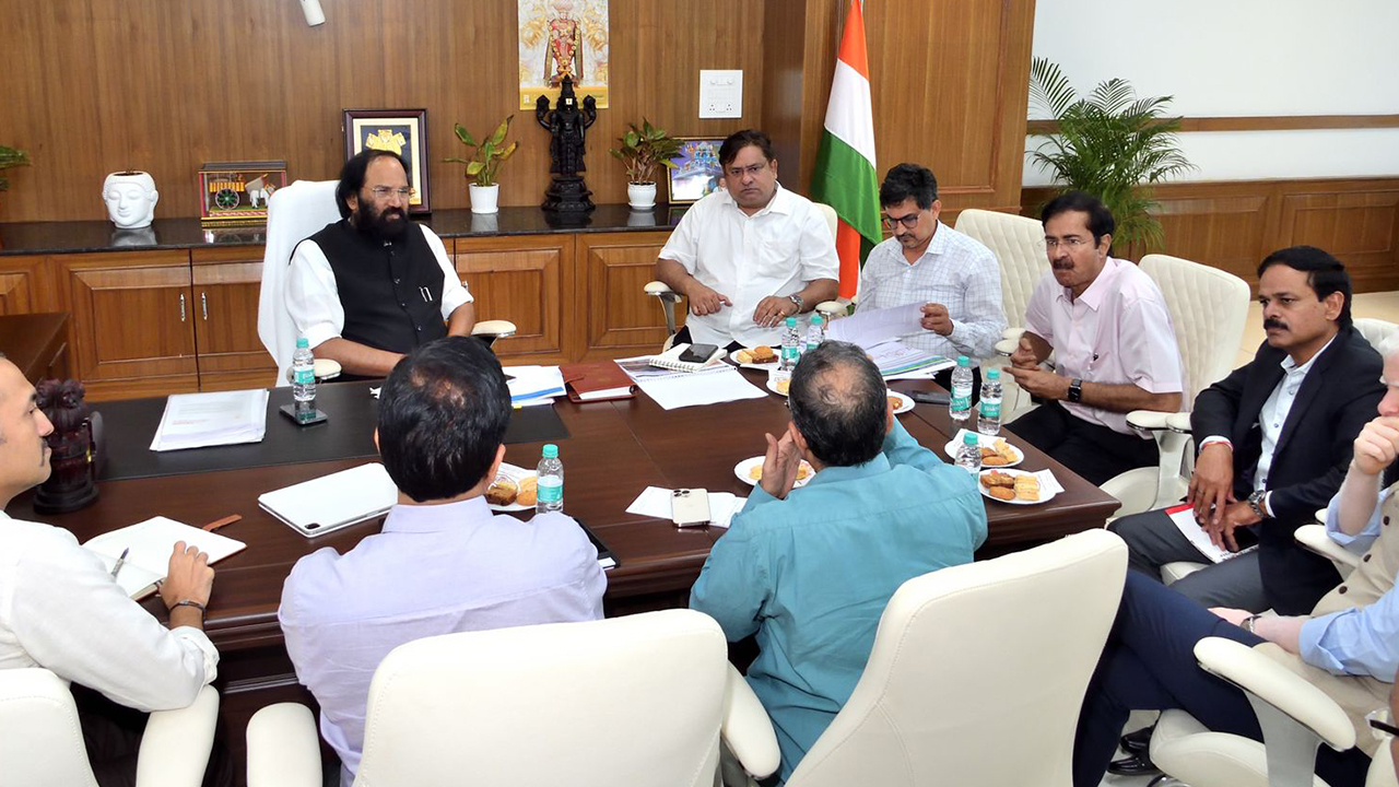 minister uttamkumarreddy review meeting on medigadda works at hyderabad